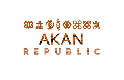 Akan republic logo with adinkra symbols